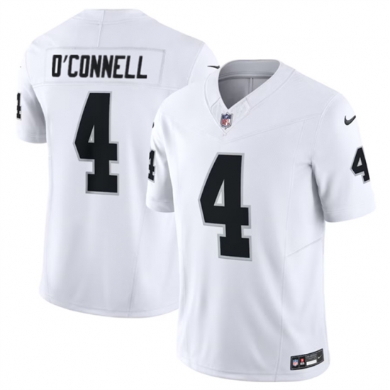 Men Las Vegas Raiders 4 Aidan O 27Connell White 2023 F U S E Vapor Untouchable Stitched Football Jersey Men Las Vegas Raiders 4 Aidan O 27Connell White 2023 F U S E Vapor Untouchable Stitched Football Jersey