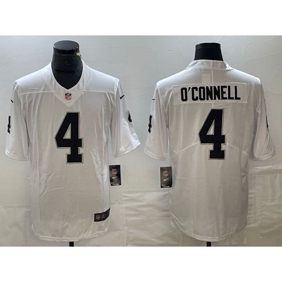 Men Las Vegas Raiders 4 Aidan O 27Connell White Vapor Untouchable Stitched Football Jersey Men Las Vegas Raiders 4 Aidan O 27Connell White Vapor Untouchable Stitched Football Jersey