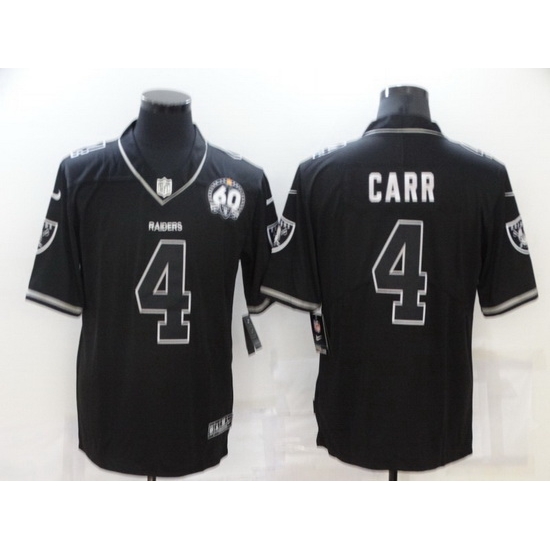 Men Las Vegas Raiders 4 Derek Carr Black Shadow Vapor Limited Stitched Jersey Men Las Vegas Raiders 4 Derek Carr Black Shadow Vapor Limited Stitched Jersey