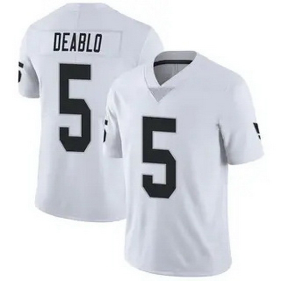 Men Las Vegas Raiders 5 Divine Deablo Vapor Limited White Jersey_ u526F u672C Men Las Vegas Raiders 5 Divine Deablo Vapor Limited White Jersey_ u526F u672C