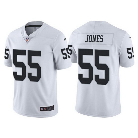 Men Las Vegas Raiders 55 Chandler Jones White Vapor Limited Stitched jersey Men Las Vegas Raiders 55 Chandler Jones White Vapor Limited Stitched jersey