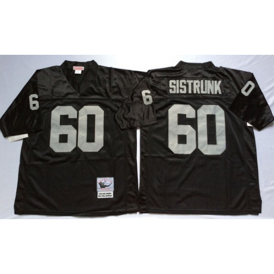 Men Las Vegas Raiders 60 Otis Sistrunk Black M&N Throwback Jersey Men Las Vegas Raiders 60 Otis Sistrunk Black M&N Throwback Jersey