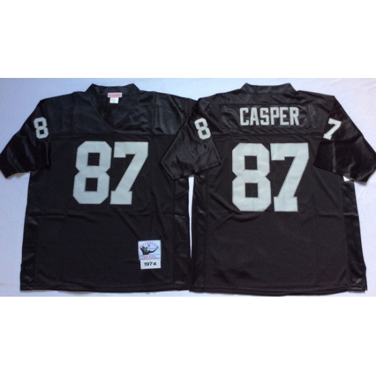 Men Las Vegas Raiders 87 Dave Casper Black M&N Throwback Jersey Men Las Vegas Raiders 87 Dave Casper Black M&N Throwback Jersey
