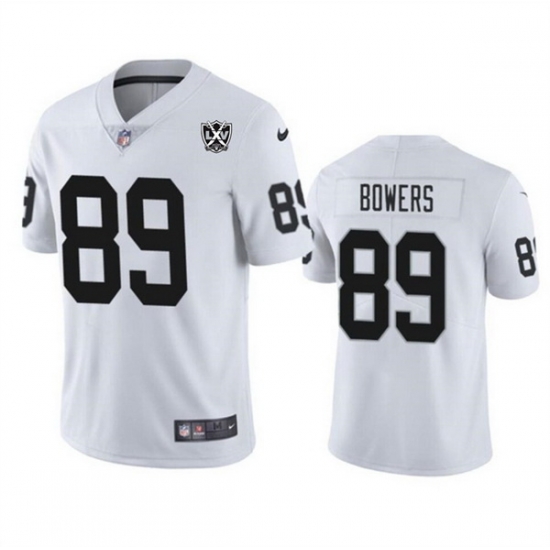 Men Las Vegas Raiders 89 Brock Bowers White 2024 65th Anniversary Patch Vapor Stitched Football Jersey Men Las Vegas Raiders 89 Brock Bowers White 2024 65th Anniversary Patch Vapor Stitched Football Jersey
