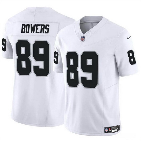 Men Las Vegas Raiders 89 Brock Bowers White 2024 Draft F U S E Vapor Stitched Football Jersey Men Las Vegas Raiders 89 Brock Bowers White 2024 Draft F U S E Vapor Stitched Football Jersey