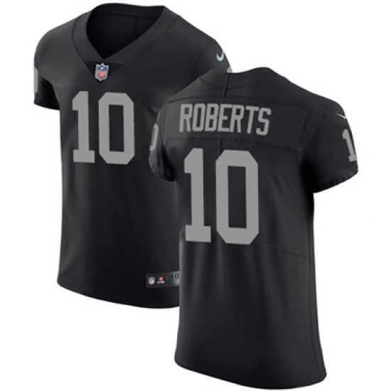 Men Nike Raiders #10 Seth Roberts Black Team Color Stitched NFL Vapor Untouchable Elite Jersey Men Nike Raiders #10 Seth Roberts Black Team Color Stitched NFL Vapor Untouchable Elite Jersey