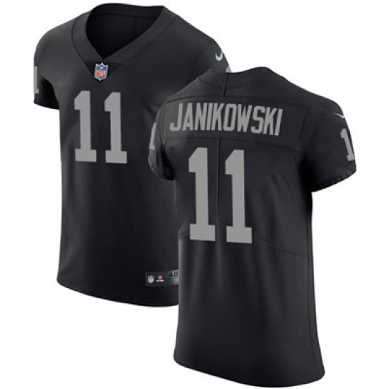 Men Nike Raiders #11 Sebastian Janikowski Black Team Color Stitched NFL Vapor Untouchable Elite Jersey Men Nike Raiders #11 Sebastian Janikowski Black Team Color Stitched NFL Vapor Untouchable Elite Jersey