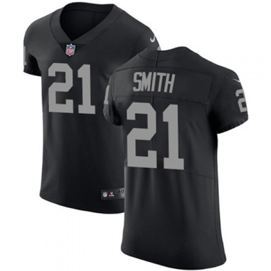 Men Nike Raiders #21 Sean Smith Black Team Color Stitched NFL Vapor Untouchable Elite Jersey Men Nike Raiders #21 Sean Smith Black Team Color Stitched NFL Vapor Untouchable Elite Jersey