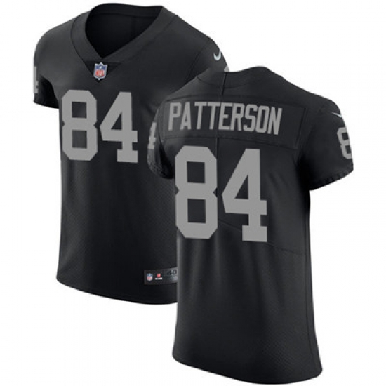 Men Nike Raiders #84 Cordarrelle Patterson Black Team Color Stitched NFL Vapor Untouchable Elite Jersey Men Nike Raiders #84 Cordarrelle Patterson Black Team Color Stitched NFL Vapor Untouchable Elite Jersey