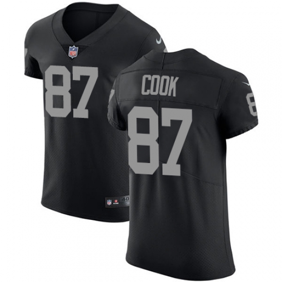 Men Nike Raiders #87 Jared Cook Black Team Color Stitched NFL Vapor Untouchable Elite Jersey Men Nike Raiders #87 Jared Cook Black Team Color Stitched NFL Vapor Untouchable Elite Jersey
