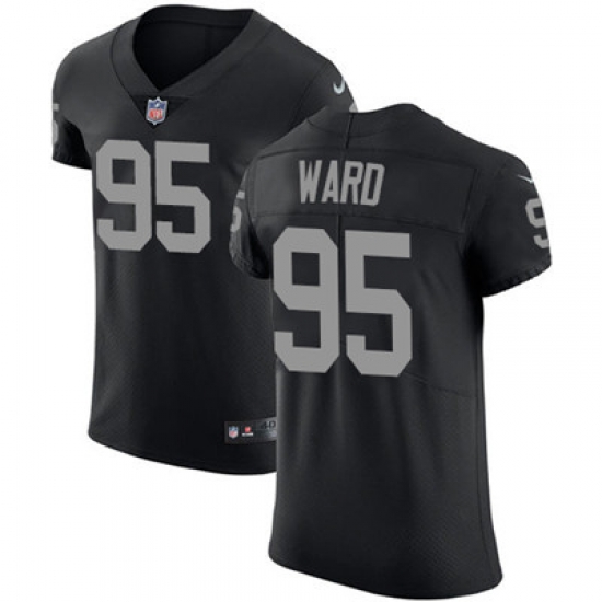 Men Nike Raiders #95 Jihad Ward Black Team Color Stitched NFL Vapor Untouchable Elite Jersey Men Nike Raiders #95 Jihad Ward Black Team Color Stitched NFL Vapor Untouchable Elite Jersey