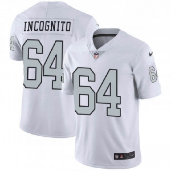 Men Oakland Raiders 64 Richie Incognito Vapor Limited Rush Jersey Men Oakland Raiders 64 Richie Incognito Vapor Limited Rush Jersey