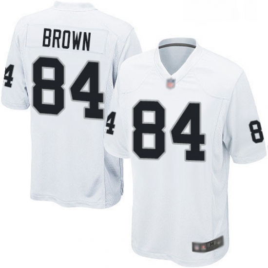 Mens Antonio Brown Game White Road Jersey Oakland Raiders Football 84 Jersey Mens Antonio Brown Game White Road Jersey Oakland Raiders Football 84 Jersey