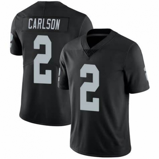Men's Las Vegas Raiders #2 Daniel Carlson Team Black Color Vapor Limited Jersey Men's Las Vegas Raiders #2 Daniel Carlson Team Black Color Vapor Limited Jersey