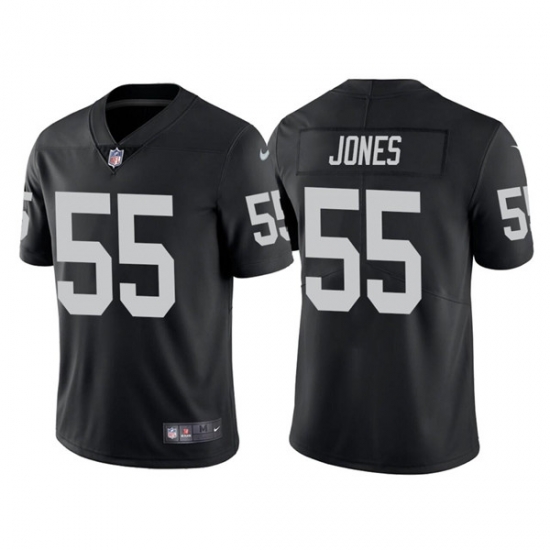 Men's Las Vegas Raiders #55 Chandler Jones White Vapor Limited Stitched Jersey Men's Las Vegas Raiders #55 Chandler Jones White Vapor Limited Stitched Jersey