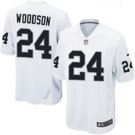 Mens Nike Oakland Raiders 24 Charles Woodson Game White NFL Jersey Mens Nike Oakland Raiders 24 Charles Woodson Game White NFL Jersey