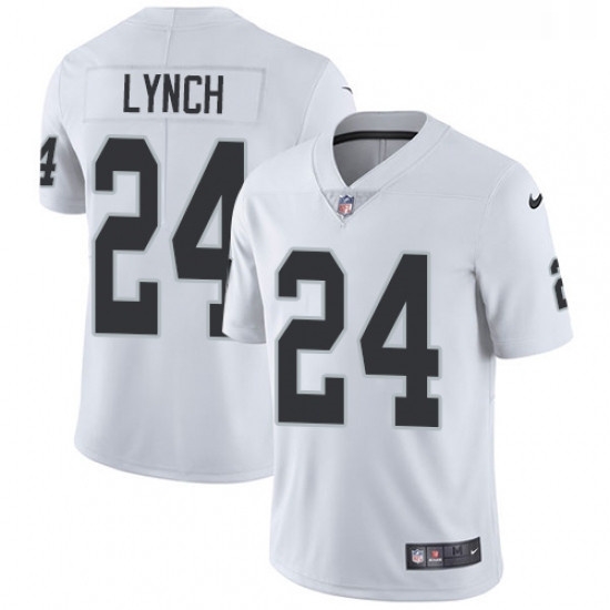 Mens Nike Oakland Raiders 24 Marshawn Lynch White Vapor Untouchable Limited Player NFL Jersey Mens Nike Oakland Raiders 24 Marshawn Lynch White Vapor Untouchable Limited Player NFL Jersey