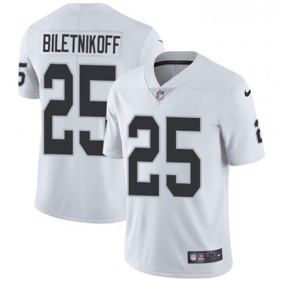 Mens Nike Oakland Raiders 25 Fred Biletnikoff White Vapor Untouchable Limited Player NFL Jersey Mens Nike Oakland Raiders 25 Fred Biletnikoff White Vapor Untouchable Limited Player NFL Jersey