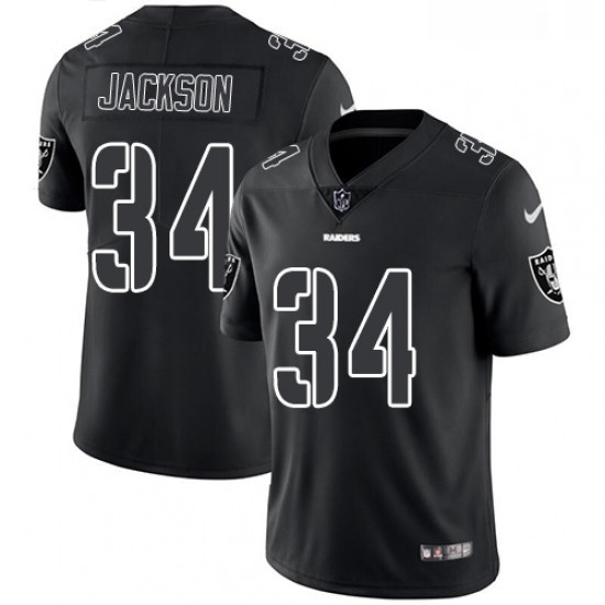 Mens Nike Oakland Raiders 34 Bo Jackson Limited Black Rush Impact NFL Jersey Mens Nike Oakland Raiders 34 Bo Jackson Limited Black Rush Impact NFL Jersey