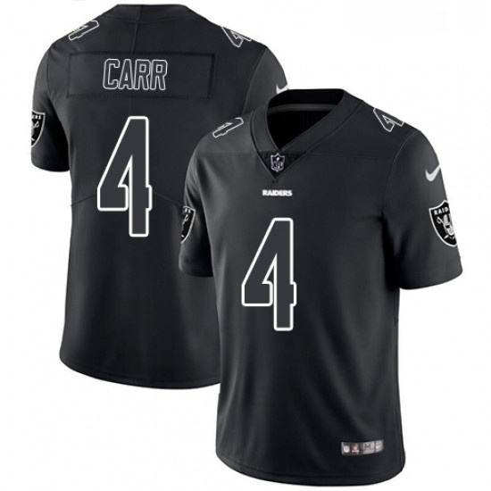 Mens Nike Oakland Raiders 4 Derek Carr Limited Black Rush Impact NFL Jersey Mens Nike Oakland Raiders 4 Derek Carr Limited Black Rush Impact NFL Jersey