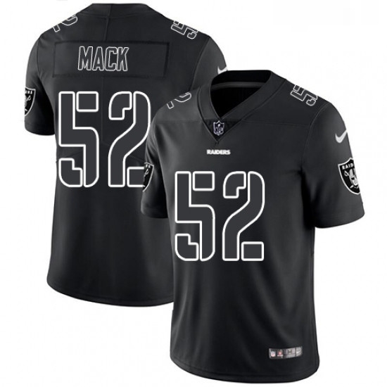 Mens Nike Oakland Raiders 52 Khalil Mack Limited Black Rush Impact NFL Jersey Mens Nike Oakland Raiders 52 Khalil Mack Limited Black Rush Impact NFL Jersey