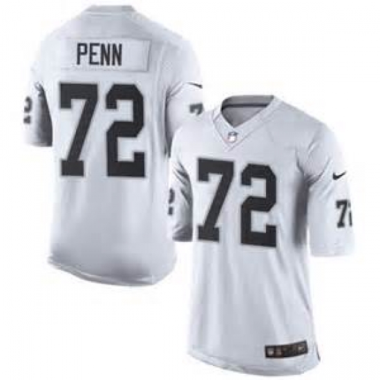 Mens Oakland Raiders 72 Penn White Team Color 2015 NFL Nike Elite Jersey Mens Oakland Raiders 72 Penn White Team Color 2015 NFL Nike Elite Jersey