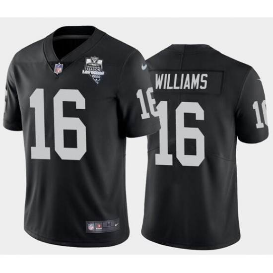 Men's Oakland Raiders Black #16 Tyrell Williams 2020 Inaugural Season Vapor Limited Stitched NFL Jersey Men's Oakland Raiders Black #16 Tyrell Williams 2020 Inaugural Season Vapor Limited Stitched NFL Jersey