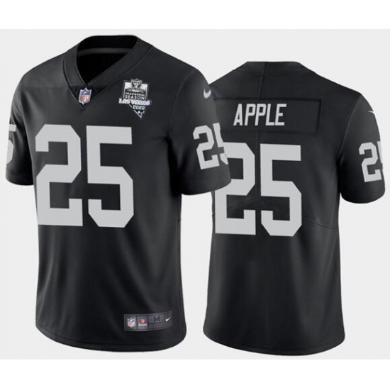 Men's Oakland Raiders Black #25 Eli Apple 2020 Inaugural Season Vapor Limited Stitched NFL Jersey Men's Oakland Raiders Black #25 Eli Apple 2020 Inaugural Season Vapor Limited Stitched NFL Jersey