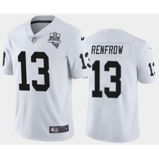 Men's Oakland Raiders White #13 Hunter Renfrow 2020 Inaugural Season Vapor Limited Stitched NFL Jersey Men's Oakland Raiders White #13 Hunter Renfrow 2020 Inaugural Season Vapor Limited Stitched NFL Jersey