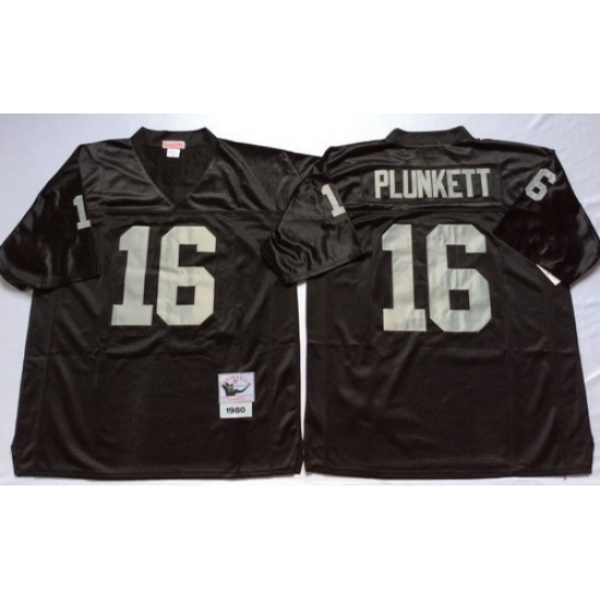 Mitchell And Ness Raiders #16 16 Jim Plunkett balck Throwback Stitched NFL Jersey Mitchell And Ness Raiders #16 16 Jim Plunkett balck Throwback Stitched NFL Jersey