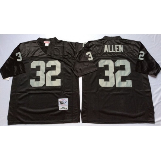 Mitchell And Ness Raiders #32 Marcus Allen balck Throwback Stitched NFL Jersey Mitchell And Ness Raiders #32 Marcus Allen balck Throwback Stitched NFL Jersey