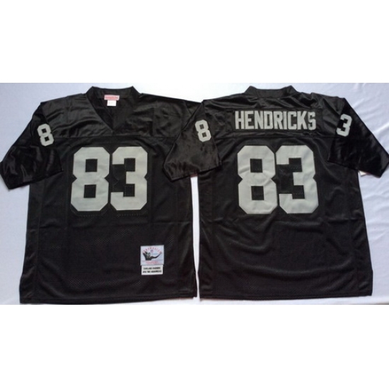 Mitchell And Ness Raiders #83 Ted Hendricks balck Throwback Stitched NFL Jersey Mitchell And Ness Raiders #83 Ted Hendricks balck Throwback Stitched NFL Jersey