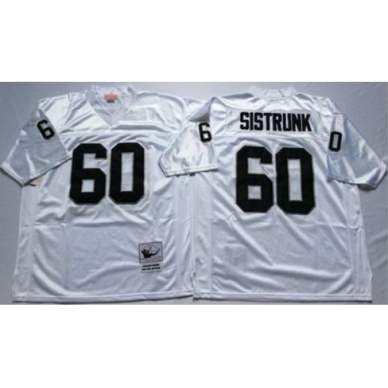 Mitchell&Ness Raiders 60 Otis Sistrunk White Throwback Stitched NFL Jersey Mitchell&Ness Raiders 60 Otis Sistrunk White Throwback Stitched NFL Jersey