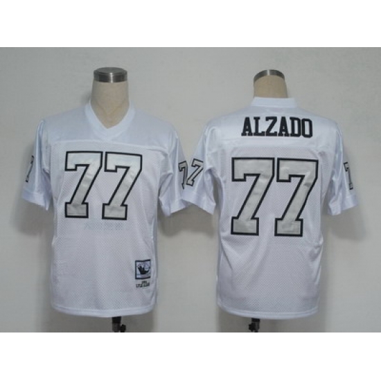 NFL Jerseys Oakland Raiders 77 Lyle Alzado White throwback jerseys(Silver Number) NFL Jerseys Oakland Raiders 77 Lyle Alzado White throwback jerseys(Silver Number)