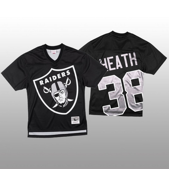 NFL Las Vegas Raiders 38 Jeff Heath Black Men Mitchell 26 Nell Big Face Fashion Limited NFL Jersey NFL Las Vegas Raiders 38 Jeff Heath Black Men Mitchell 26 Nell Big Face Fashion Limited NFL Jersey