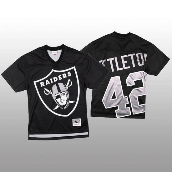 NFL Las Vegas Raiders 42 Cory Littleton Black Men Mitchell 26 Nell Big Face Fashion Limited NFL Jersey NFL Las Vegas Raiders 42 Cory Littleton Black Men Mitchell 26 Nell Big Face Fashion Limited NFL Jersey