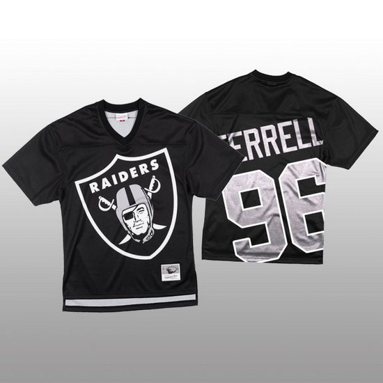 NFL Las Vegas Raiders 96 Clelin Ferrell Black Men Mitchell 26 Nell Big Face Fashion Limited NFL Jersey NFL Las Vegas Raiders 96 Clelin Ferrell Black Men Mitchell 26 Nell Big Face Fashion Limited NFL Jersey