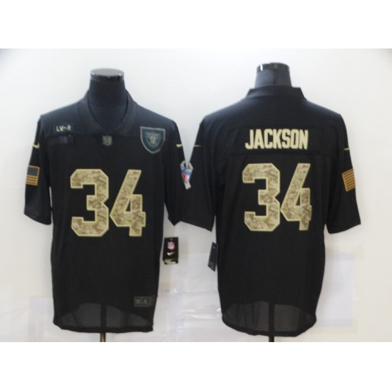 Nike Las Vegas Raiders 34 Bo Jackson Black Camo 2020 Salute To Service Limited Jersey Nike Las Vegas Raiders 34 Bo Jackson Black Camo 2020 Salute To Service Limited Jersey