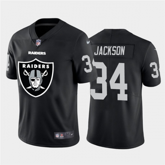 Nike Las Vegas Raiders 34 Bo Jackson Black Team Big Logo Vapor Untouchable Limited Jersey Nike Las Vegas Raiders 34 Bo Jackson Black Team Big Logo Vapor Untouchable Limited Jersey