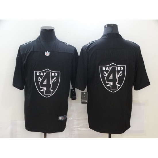 Nike Las Vegas Raiders 4 Derek Carr Black Shadow Logo Limited Jersey Nike Las Vegas Raiders 4 Derek Carr Black Shadow Logo Limited Jersey