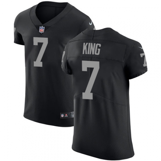 Nike Las Vegas Raiders 7 Marquette King Black Team Color Men Stitched NFL Vapor Untouchable Elite Jersey Nike Las Vegas Raiders 7 Marquette King Black Team Color Men Stitched NFL Vapor Untouchable Elite Jersey