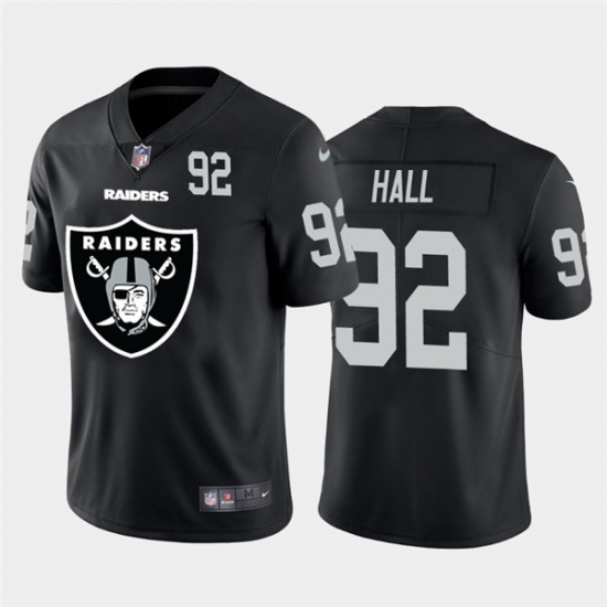 Nike Las Vegas Raiders 92 P J Hall Black Team Big Logo Number Vapor Untouchable Limited Jersey Nike Las Vegas Raiders 92 P J Hall Black Team Big Logo Number Vapor Untouchable Limited Jersey