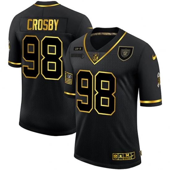 Nike Las Vegas Raiders 98 Maxx Crosby Black Gold 2020 Salute To Service Limited Jersey Nike Las Vegas Raiders 98 Maxx Crosby Black Gold 2020 Salute To Service Limited Jersey