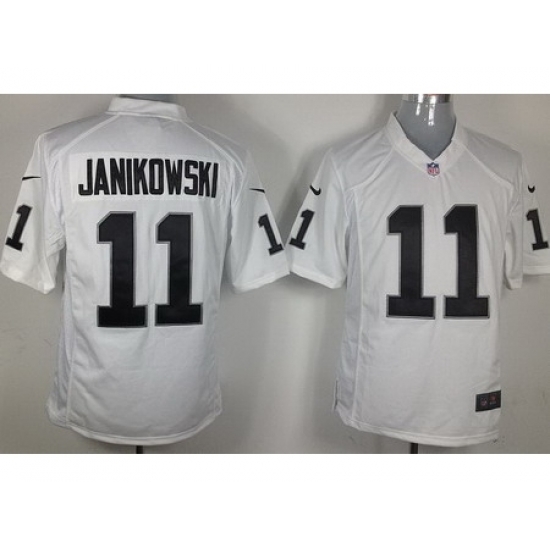 Nike Oakland Raiders 11 Sebastian Janikowski White Game NFL Jersey Nike Oakland Raiders 11 Sebastian Janikowski White Game NFL Jersey