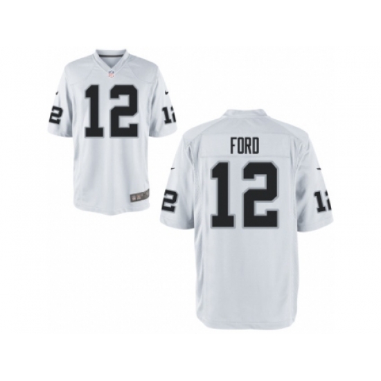 Nike Oakland Raiders 12 Jacoby Ford White Game NFL Jersey Nike Oakland Raiders 12 Jacoby Ford White Game NFL Jersey
