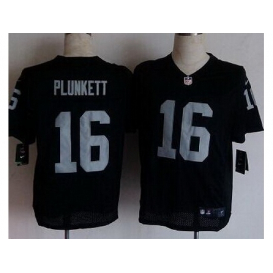 Nike Oakland Raiders 16 Jim Plunkett Black Elite NFL Jersey Nike Oakland Raiders 16 Jim Plunkett Black Elite NFL Jersey