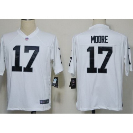 Nike Oakland Raiders 17 Denarius Moore White Game NFL Jersey Nike Oakland Raiders 17 Denarius Moore White Game NFL Jersey