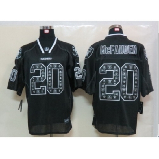 Nike Oakland Raiders 20 Darren McFadden Black Elite Lights Out Fashion NFL Jersey Nike Oakland Raiders 20 Darren McFadden Black Elite Lights Out Fashion NFL Jersey