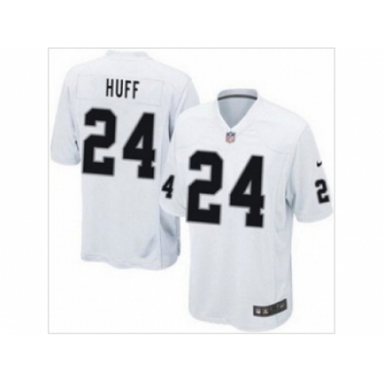 Nike Oakland Raiders 24 Michael Huff white game NFL Jersey Nike Oakland Raiders 24 Michael Huff white game NFL Jersey
