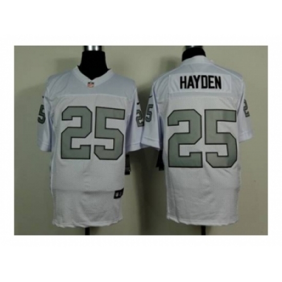 Nike Oakland Raiders 25 D.J. Hayden white Elite silver number NFL Jersey Nike Oakland Raiders 25 D.J. Hayden white Elite silver number NFL Jersey